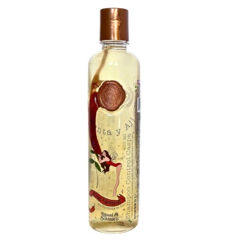 Dandruff Control with Mint and Chili, Shampoo Control Caspa con Menta y Aji, Natural Ingredients, 400ml