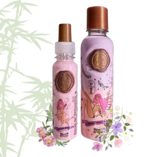 Heat protectant for hair and scented body butter (2 Pack) Mantequilla Perfumada ritual botanico y Termoprotector Perfume Desenredante by creadores de ritual botanico keratina