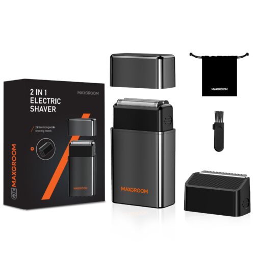 MAXGROOM 2 in 1 Mini Electric Shaver