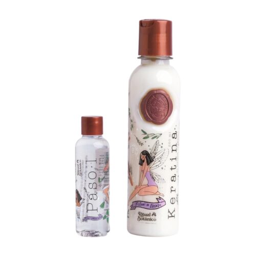 RITUAL BOTANICO Keratina Organica 250 ML - 12 Aceites Naturales y Aminoácidos que aportan brillo, sedosidad y nutrición. Keratina para alisar el pelo entre 4-6 meses. Con Argán,...