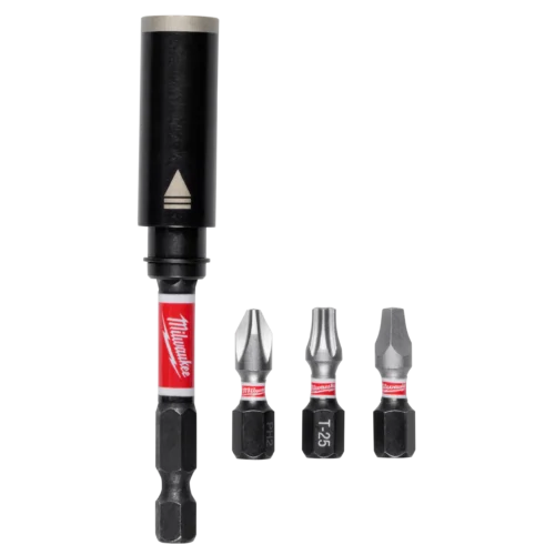 SHOCKWAVE™ Impact Duty 3in. Screw-Holding Bit Holder & Insert Bit Set (4Pc)