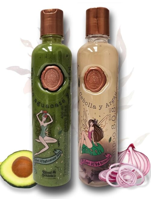 Ultra Reparador S.O.S Shampoo con Cebolla y Argán | Tratamiento Intensivo Plex con Banano, Aguacate - Kit Colombiano