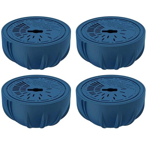 FROG Replacement Chlorine Cartridges for use with Flippin’ FROG Floating Sanitizer System - Prefilled Cartridges Support Easy Pool Maintenance and Cleaner & Clearer Water - 4 Pack