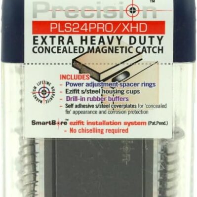 Precision Lock Magnetic Catch with Adjustable Black (Heavy Duty Magnetic Catch)