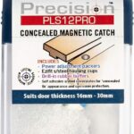 Precision PLS12PRO Concealed Magnetic Catch, Stainless Steel,12mm